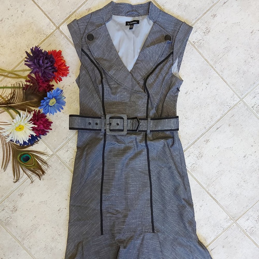 Gray fitted dress Chateau